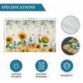thumbnail image 6 of Sunflowers Placemats Set of 4, Floral Green Leaves Bees Watercolor Placemats for Dining Table, Place Mats for Kitchen Tabletop, Waterproof Wipeable Dining Table Mats Set, 6 of 9