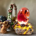 thumbnail image 1 of Huevo de dragón de lava, adornos de resina, huevo de dragón de cristal hecho a mano, regalo para niños, decoración del hogar., 1 of 7