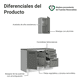 thumbnail image 4 of Mueble de Baño Completo para Almacenaje Madesa Agata 120cm G, 4 of 10