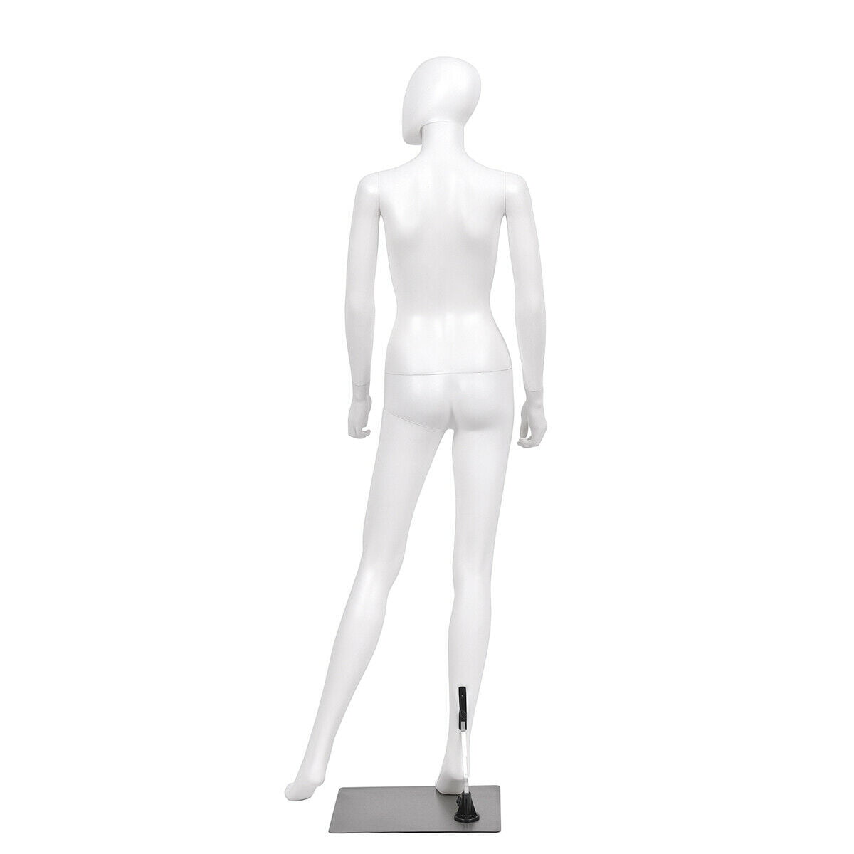 5.8 FT Female Mannequin Egghead Plastic Full Body Dress Form Display w/Base