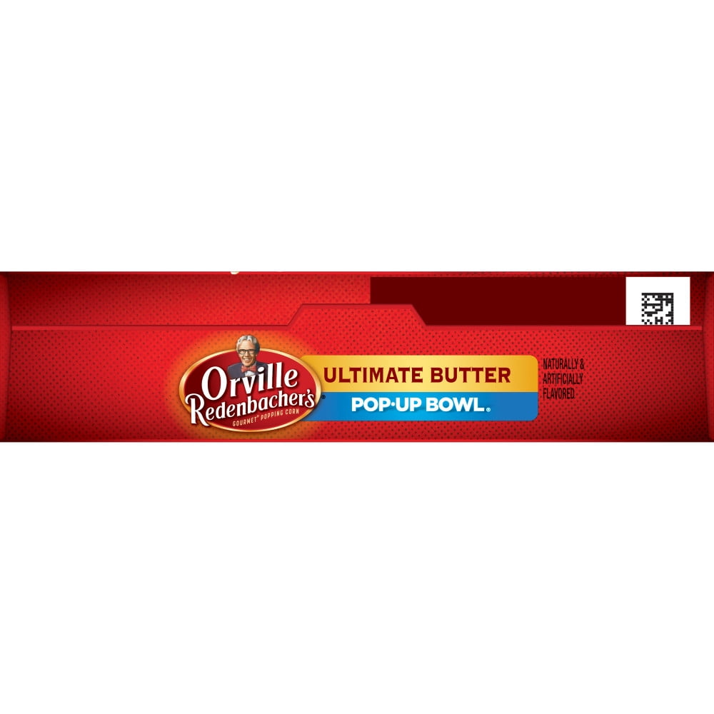 Orville Redenbachers Ultimate Butter Microwave Popcorn Pop Up Bowl 82.3g 6 Count
