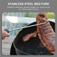 thumbnail image 2 of Raindrops  Meat Splitting Hook Barbecue Fork Hooks Outdoor Skewers Silver, 2 of 8