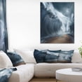 thumbnail image 1 of Designart PT9978-16-32 Vagues sur le Chemin de Mer Fendu Grande Impression sur Toile Bord de Mer, 16 x 32, 1 of 3