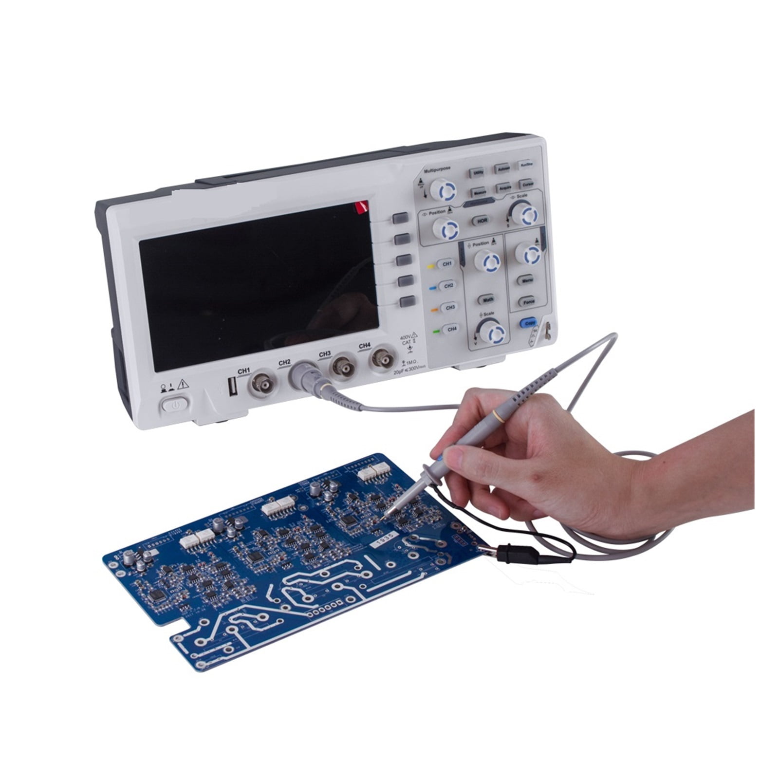 Digital Storage Oscilloscope 7"inch 4 Channels 100Mhz Bandwidth USB Oscilloscopes Handheld Portable Osciloscopio ,Professional Designed