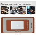 thumbnail image 6 of Dual Sided Leather Desk Mat - Waterproof Desk Pad for Office and Home - Desk Organization and Accessories - Ideal for Large Mouse Pad and Desk Mats on Top of Desks(Brown+Gray,36"x 17"), 6 of 7