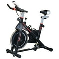 thumbnail image 1 of CoSoTower Vélo d'Exercice Stationnaire Vertical d'Intérieur pour Cardio, Entraînement, Bicyclette d'Entraînement avec Résistance Réglable, Moniteur LCD, Support pour Téléphone, Noir, 1 of 7