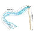 thumbnail image 2 of Uxcell Lace Silk Ribbon Fairy Sticks Wands for Wedding Party, Sky Blue 25 Pack, 2 of 6