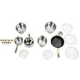 thumbnail image 2 of Stainless Steel Pots and Pans Set, Small Induction Cookware Set Non Stick Kitchen Cooking Set with Glass Lids and Ergonomic Handle, Compatible with All Stovetops, Kitchen, 2 of 7
