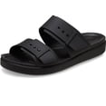 thumbnail image 1 of Sandalia Baja Brooklyn con Hebilla para Mujer Crocs Negra Talla 4 M, 1 of 6