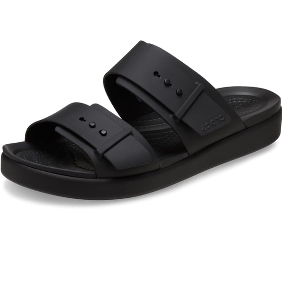 Sandalia Baja Brooklyn con Hebilla para Mujer Crocs Negra Talla 4 M