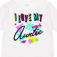 thumbnail image 4 of Inktastic I Love My Auntie 80s Retro Style Boys or Girls Long Sleeve Toddler T-Shirt, 4 of 5
