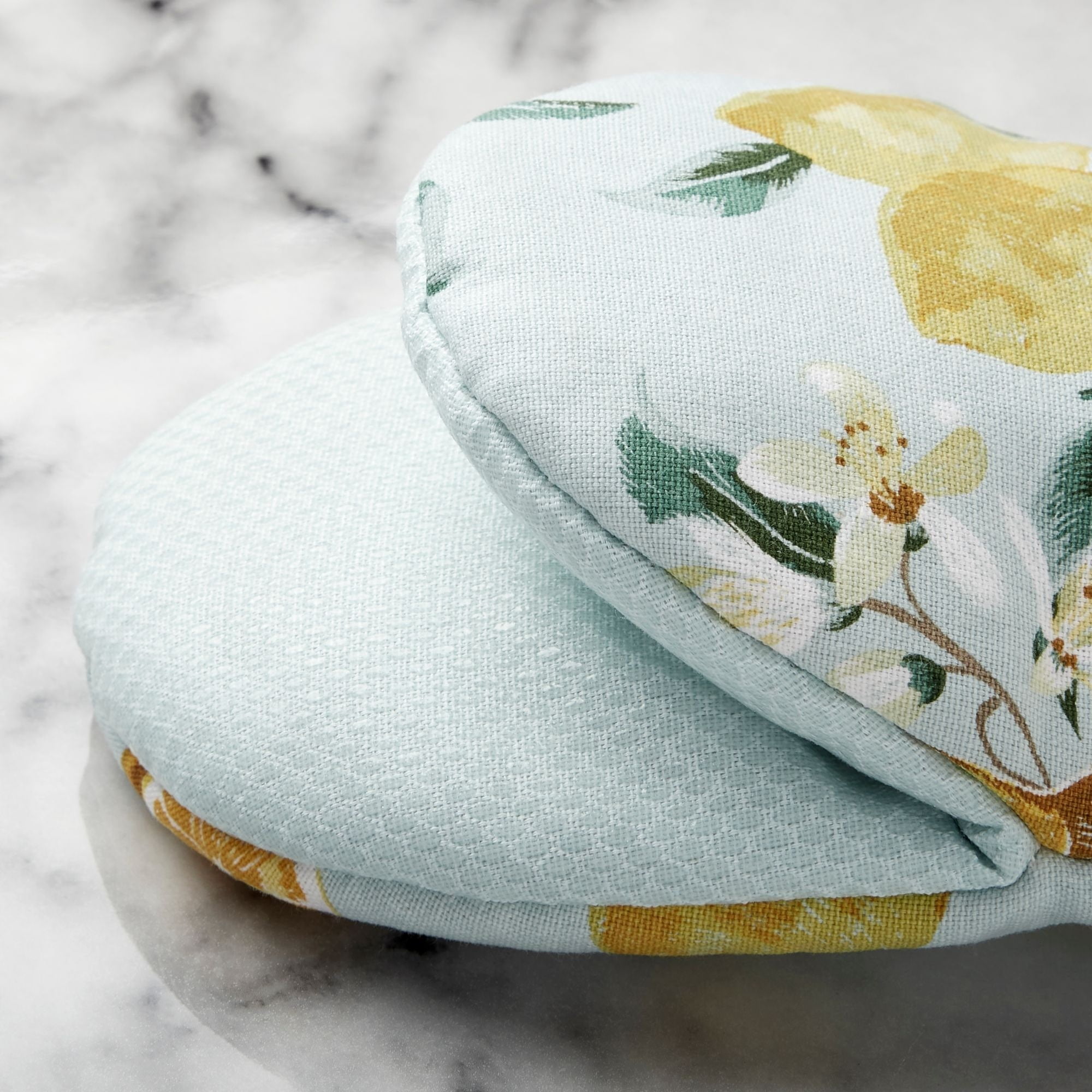 Martha Stewart Lemon Whimsy Mini Oven Mitt Set, 2 Piece