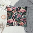 thumbnail image 2 of GOSMITH  Farmhouse Pillow Cover Summer Tropical Green Palm Leaf Pillow Protector Flamingo Hawaii Summer Decorative Bed Pillows Pillowcase for Couch Sofa Bedroom Car Living Room, 2 of 5