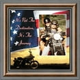 thumbnail image 6 of Classic Motorcycle, It's Not the Destination, It's the Journey, Sunset Flag Background Personalized Picture Frame, 10X10 9752, 6 of 6
