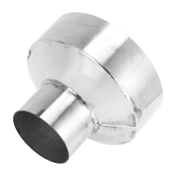 Mandrel Exhaust Pipe Adapter Concentric Reducer Car Exhaust Pipe Tubing Piping Adapter 2.5" OD to 5" OD 4" Length 201 Stainless Steel Silver Tone