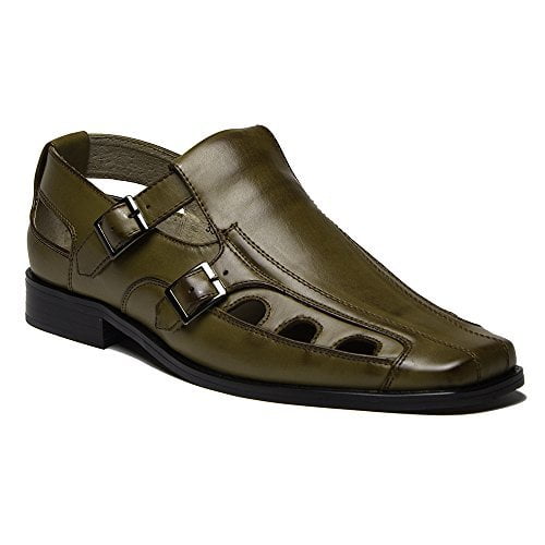 mens sandals with closed back