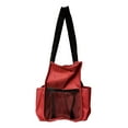 thumbnail image 3 of Solid Color Zipper Top Organizing Game Day Tote Diaper Bag Weekender Tailgate Can Be Personalized Blank - Burgundy, 3 of 5