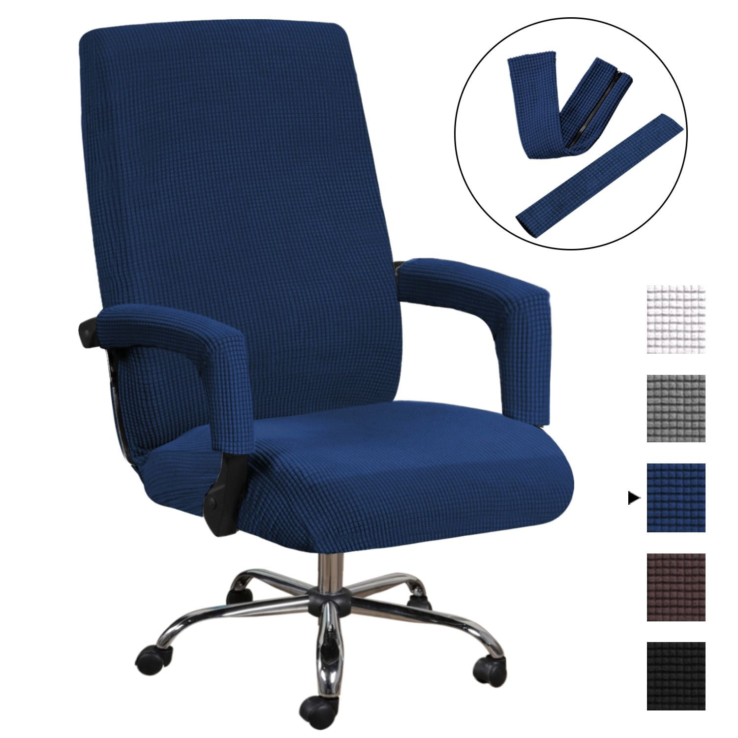 H.VERSAILTEX Home Office Chair Covers Stretchable Computer Desk Chair Covers Non Slip High Back