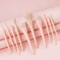 thumbnail image 4 of 10 - Piece Set of Multicolor Makeup Brushes for Women, 4 of 6