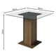 thumbnail image 2 of Mesa de Comedor Madesa Cuadrada con Tablero de Vidrio 5332A Marrón, 2 of 6