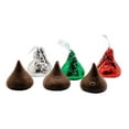 thumbnail image 6 of Hershey’s Milk Chocolate Kisses Christmas Edition - 2 Lb Resealable Bulk Candy Bag (approx. 200 pieces) - Chocolate Christmas Candy - Red, Silver, & Green Foil Wrapping, 6 of 7