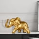 thumbnail image 1 of Adorno de estatuilla de de resina, escultura decorativa moderna de lujo de para regalo, sala de estar, boda, oficina, decoración Baoblaze Estatuilla de elefante, 1 of 8