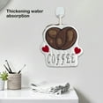 thumbnail image 6 of HongHeng Clearance Under $2.00 Coffee Hand Towel Thick Fleece Embroidered Towel Cute Hand Towel Kitchen Children's Small Towel Holiday Gift Suitable for Kitchen and Bathroom, 6 of 6