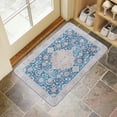 thumbnail image 4 of Bohemian Sapphire Blue Door Mat Welcome Door Mat for Front Door, Home Entrance, Yard, Floor, Patio, Non Slip Spring Summer Welcome Mat Indoor Outdoor Doormat 0"*", 4 of 6