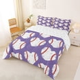 thumbnail image 2 of Erosebridal Kids Baseball Print Queen Comforter Set,Cute Loves Hearts Bedding Comforter Set For Girls,Reversible,3-Piece, 2 of 7