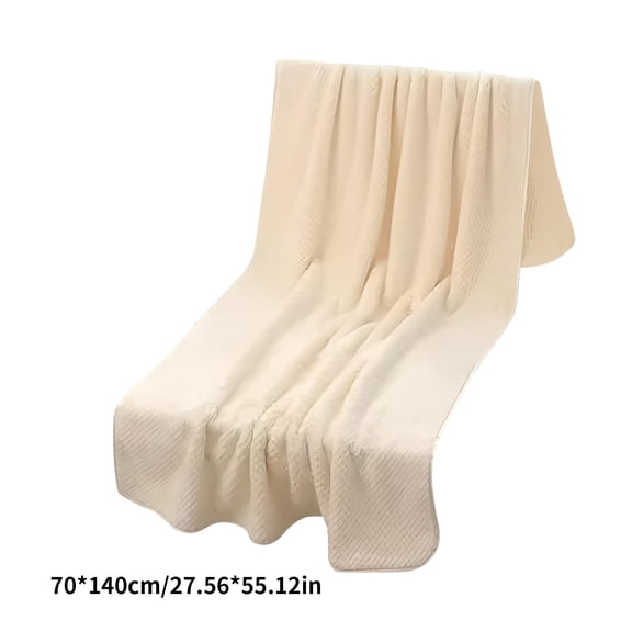 EazyTech Ultra-Soft Premium Bath Towel – 28*55 Inch Super Absorbent, Quick-Dry Bath Towels for Bathroom Spa Gym (Beige)