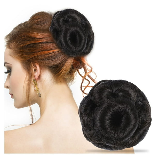Lace Front Wigs Human Hair Clip Flower Bud Head Bride Hair Accessories Insert Comb Hair Bun Ball Head Nine Flower Wig Hair Bag
