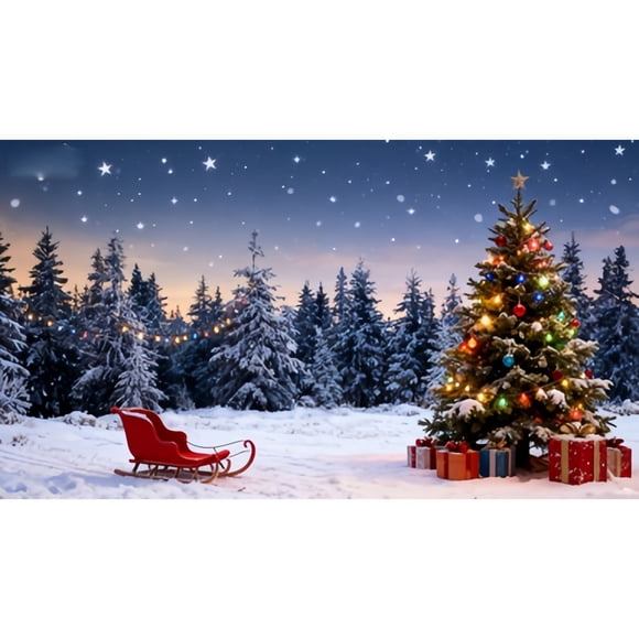SIfdSeng Get it Fast Large Garage Door Banner Outdoor for Holiday Season Festive Xmas Front Porch Welcome Sign with Santa Sleigh Reindeer Snowman Design Indoor Outdoor Use