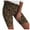 Khaki, variant on Womens Bermuda Shorts Fashion Leopard Print Strethcy Fitness Leggings Tight Sports Yoga Pants Summer Flowy Shorts S-XL