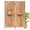 Natural Wood, variant on Juiluna Wooden Room Divider Wall 4 Panel with Holes,5.6FT Tall Farmhouse Room Divider with Shelves,Folding Privacy Screens 67 in for Room Separation Home Office Bedroom