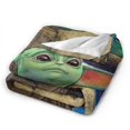 thumbnail image 5 of Manta de microfibra ultra suave YodA con estampado 3D de moda para todas las estaciones, para sofá, cama, manta cálida, perfecta para niños, adultos, regalo de cumpleaños familiar, 40 x 30 pulgadas, 5 of 5