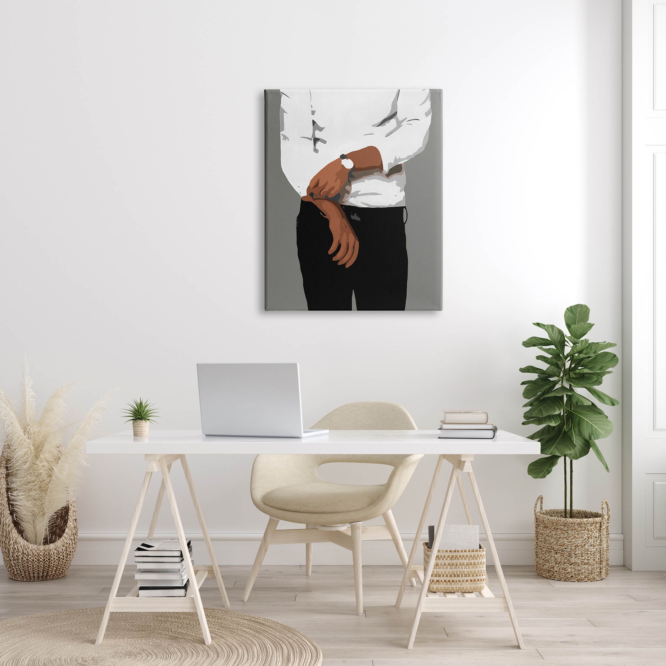 Stupell Industries Stylish Man Chic Outfit Graphic Art Gallery Wrapped Canvas Print Wall Art, Design by Beth Ann Lawson