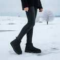 thumbnail image 2 of Ecetana Snow Boots for Women Winter Warm Ankle Boots Cozy Short Bootie With Side Zipper, 2 of 7