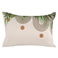 thumbnail image 2 of Abstract Boho Throw Pillow Cover,Tropical Palm Leaves Modern Geometric Art Rectangle Decorative Pillow Case Protector Soft Cushion Cover Lumbar Pillowcase for Couch Sofa Bedroom Car Decor 20x30 Inch, 2 of 8