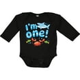 thumbnail image 3 of Inktastic I'm One First Birthday Shark and Crab Boys or Girls Long Sleeve Baby Bodysuit, 3 of 5