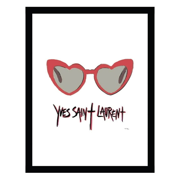 Fashion Glam Designer Sunglasses - Framed Print
