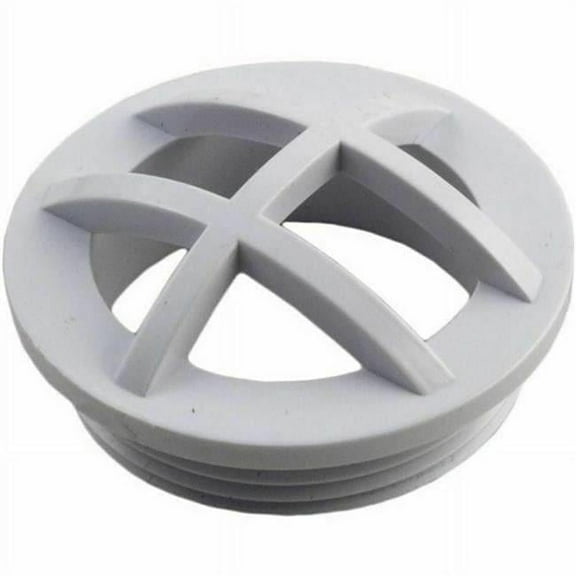 Custom 25560-000-000 1.5"MPT Grate Wall Fitting - White