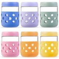 thumbnail image 1 of Mrsdry 6 Pack Overnight Oats Jar, Mason Jars with Lids and Protective Silicone Sleeve, 16 oz Glass Chia Pudding Jars, Mason Salad, 1 of 1