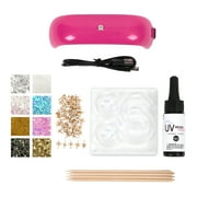 Blue Moon Beads UV Resin Hoop & Stud Earring Jewelry-Making Kit, Multi-Color