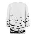 thumbnail image 4 of NMMUED Chemises d'Halloween pour Femmes Blouses pour Femmes Chemises Citrouille pour Femmes T-Shirts Graphiques pour Femmes Chemises Henley pour Femmes Chemise Squelette Hauts d'Halloween pour Femmes Rouge G, 4 of 5