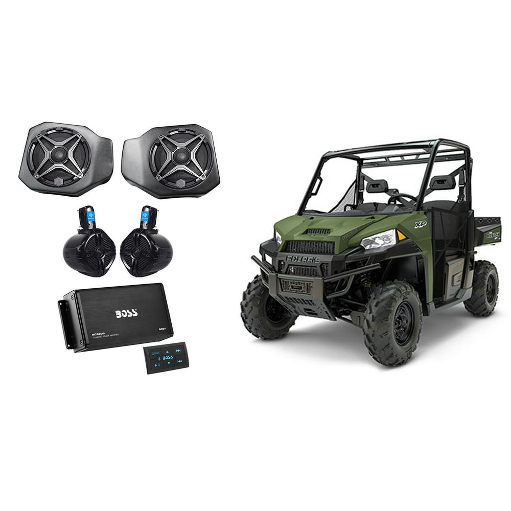 2018 Polaris Ranger XP1000 Waterproof Front Speakers+Tower Speakers