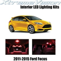 XtremeVision Interior LED for Ford Focus 2011-2015 4 pcs Red Interior LED Kit Installation Tool