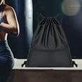 thumbnail image 1 of Mochila deportiva Salvador con cordón y bolsillo frontal con cremallera Negro, 1 of 10