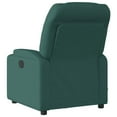 thumbnail image 4 of vidaXL Electric Massage Recliner Chair Dark green Polyester, Metal, Plywood, 4 of 5