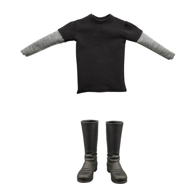 1: 6 Camiseta Y Botas De Hombre Para TTL CY CG Ropa Para Niñas