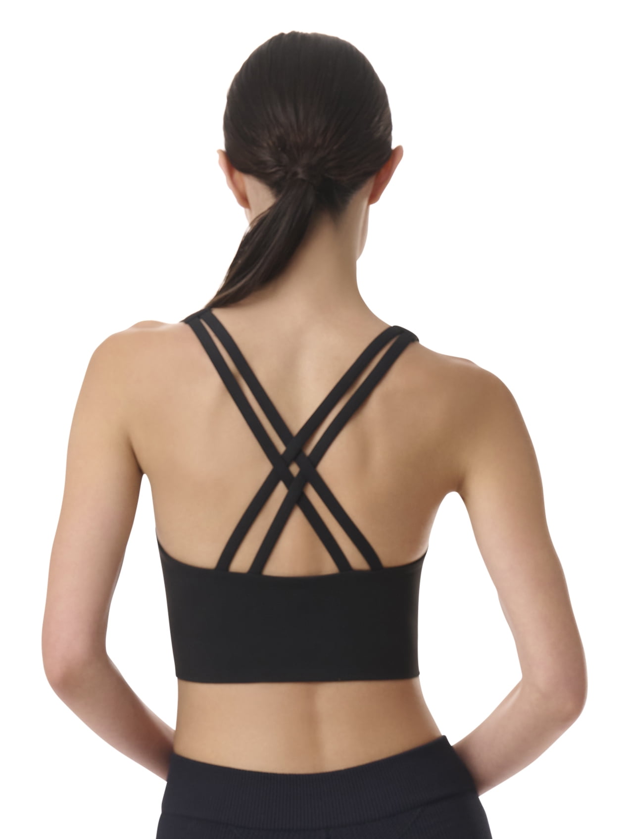 Avia Women's Low Impact Longline Strappy Back Sports Bra, Sizes XS-XXXL